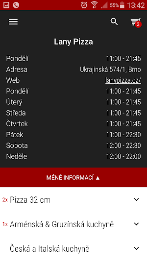 Lany Pizza Brno Screenshot 3