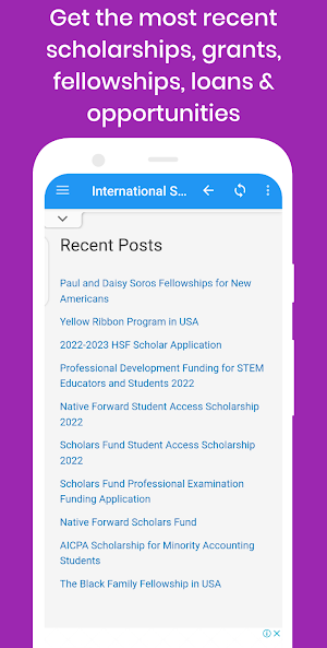Scholarships & Grants App Screenshot 2