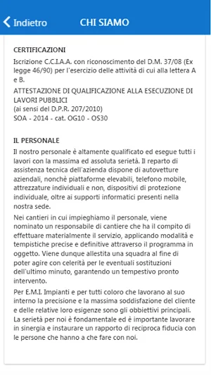 Emi Impianti Screenshot 3