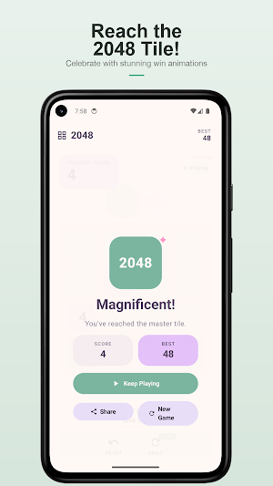 2048 AI Puzzle Offline Classic Screenshot 3
