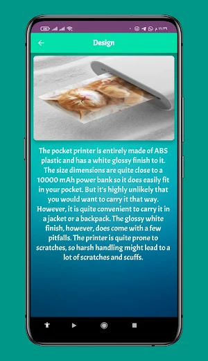 Mi portable printer guide Screenshot 3