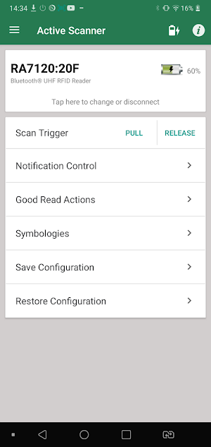 Scanner Control (Argox RA7120) Screenshot 1