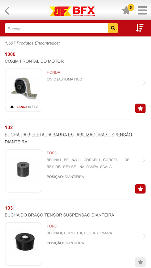 BFX Borrachas Automotivas Screenshot 2