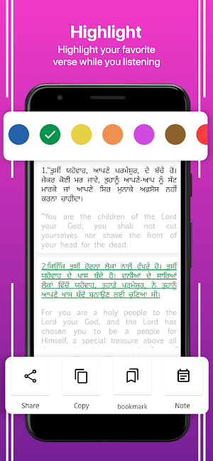 Punjabi English Bible Screenshot 1