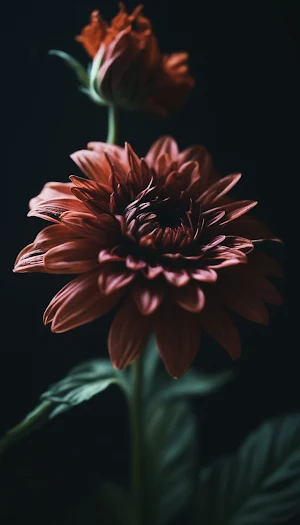 Black Floral Wallpapers Screenshot 1