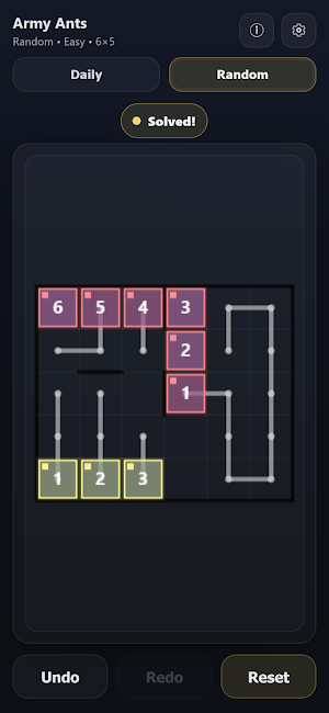 Army Ants - Trail Logic Puzzle Screenshot 0