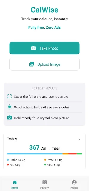 CalWise: Snap & Track Calories Screenshot 3