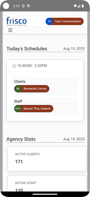 Frisco.care Screenshot 1