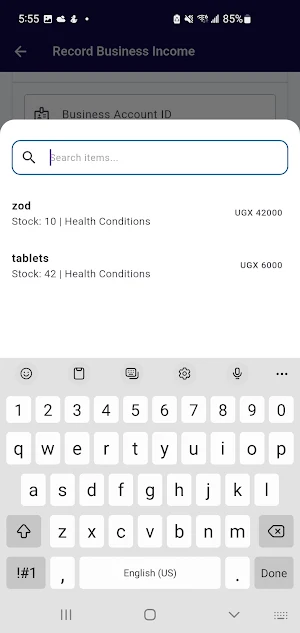 ReymHMS: Inventory And Finance Screenshot 2