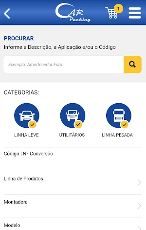 Carpacking - Catálogo Screenshot 1