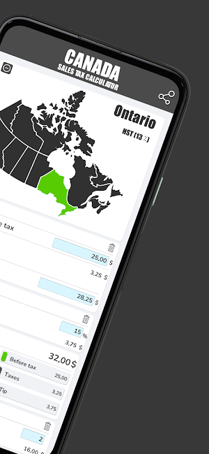 Sales Tax Calculator GST HST Screenshot 1