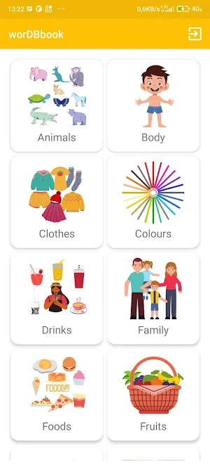 English for Kids: wordbook Screenshot 1