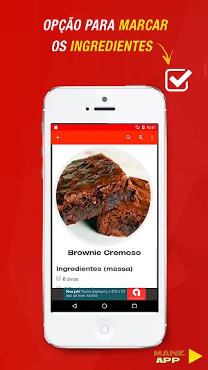 Receitas de Brownie Screenshot 1