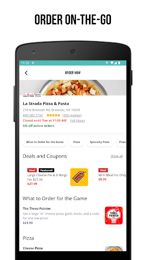La Strada Pizza and Pasta Screenshot 1