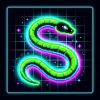 Neon Snake 80s Retro Arcade