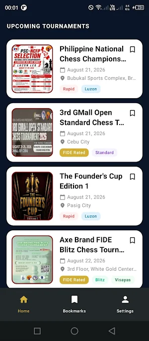 Philippine Chess Tournaments Screenshot 1