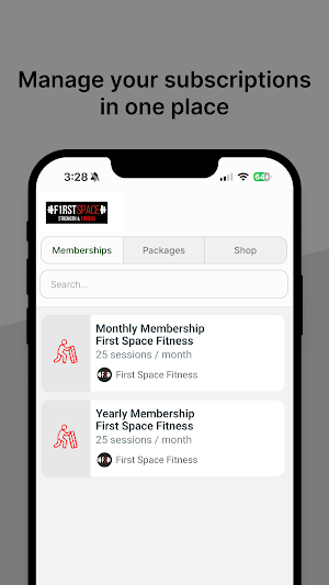 First Space Fitness Screenshot 3