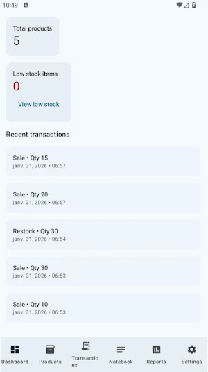 Easy Inventory Screenshot 1