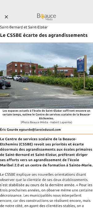 Beauce Média Screenshot 1