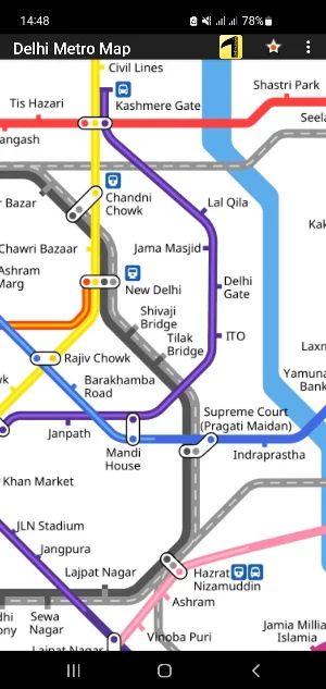 Delhi Metro Map Screenshot 3