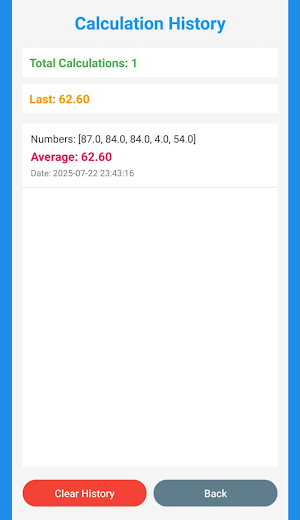 Average Calculator Screenshot 3