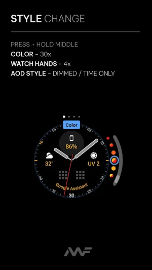 Awf Analog [xT] - watch face Screenshot 3