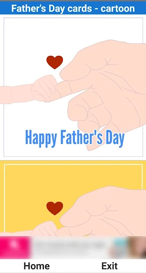 Father's Day cards - cartoon Screenshot 0