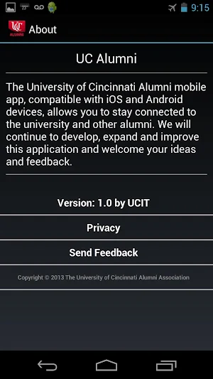 UC Alumni Screenshot 2
