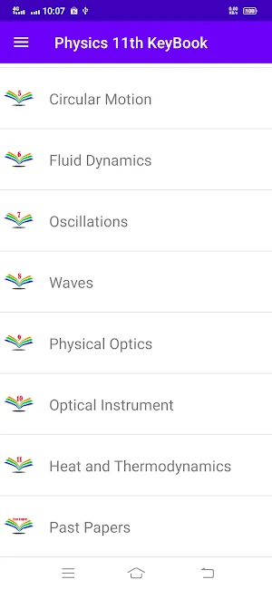 Physics 1st Year KeyBook Screenshot 1