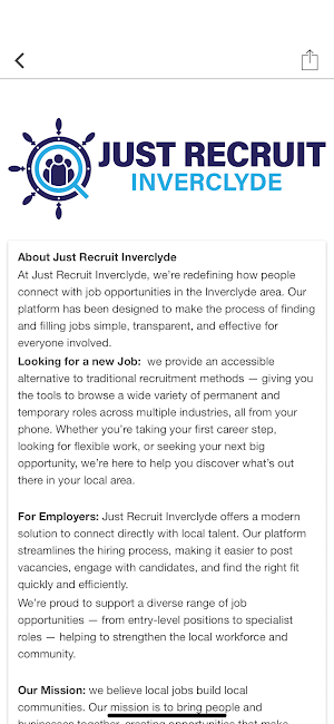 Just Recruit Inverclyde Screenshot 1