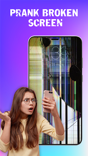 4K Broken Screen Prank Screenshot 0