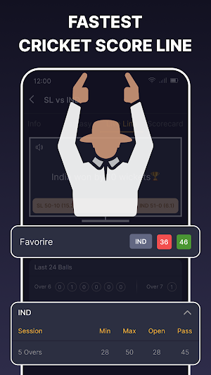 Live Cricket Score for WC 2023 Screenshot 1