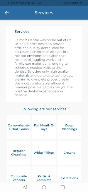 Leimert Dental Screenshot 2