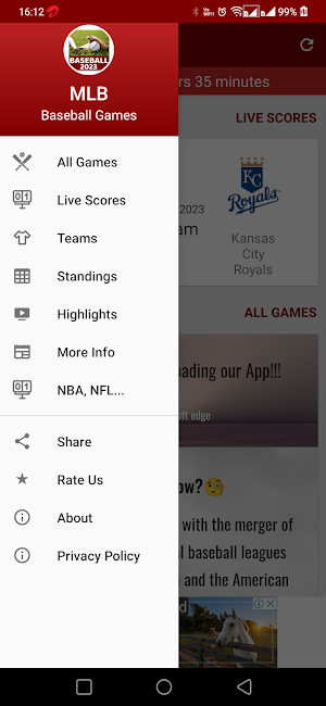 MLB 2023 Schedule Live Scores Screenshot 1