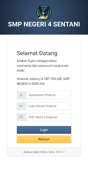 Exam Client SMPN 4 SENTANI v5 Screenshot 0