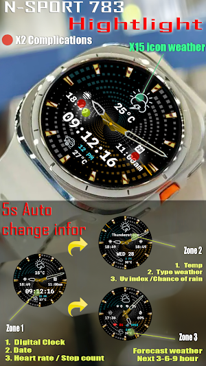 N-SPORT783 Hybird Luxury Watch Screenshot 2