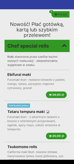 Kusa Sushi Cieszyn Screenshot 0