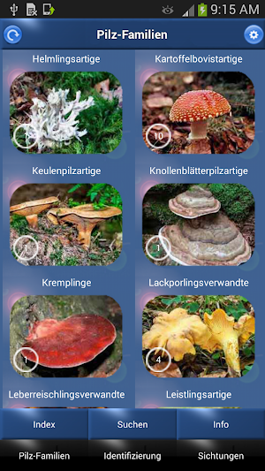 Pilz Id, Die Pilze Sammeln App Screenshot 0