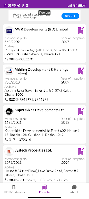 REHAB Members Screenshot 1