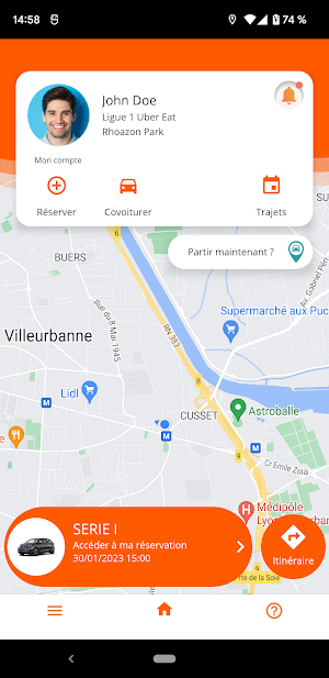 Locatep Autopartage Screenshot 1