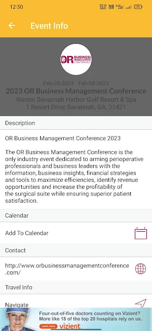 OR Business Management Conf Screenshot 2