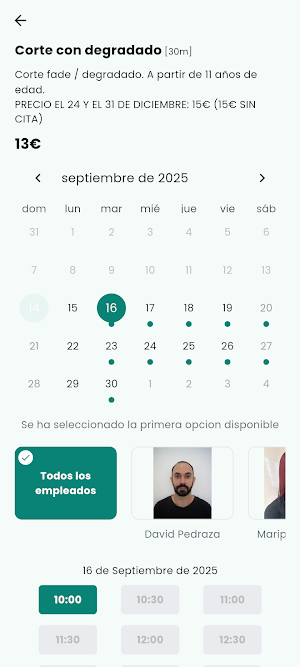 Genoveva Chicano Peluqueros Screenshot 2