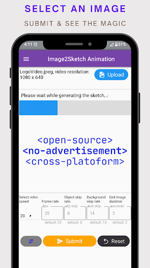 Imgage2Sketch Video Offline Screenshot 1