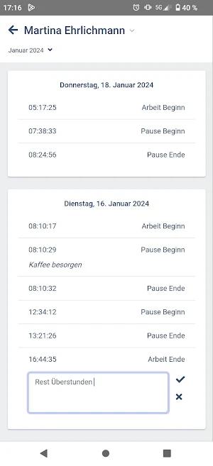 ARTECO time Screenshot 2