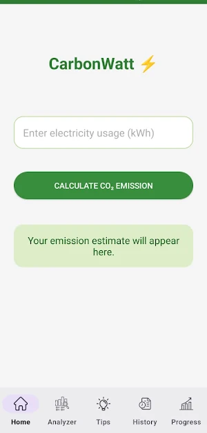 CarbonWatt Screenshot 1