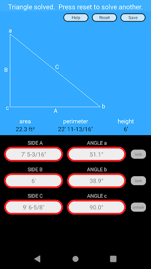 Construction Calculator Screenshot 3