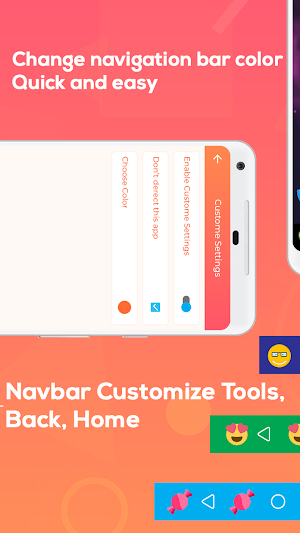 Navigation Bar -Navbar Customize Tools, Back, Home Screenshot 1