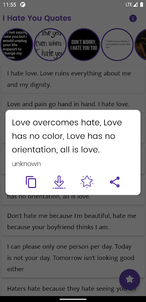 I Hate You Quotes and Sayings Screenshot 3
