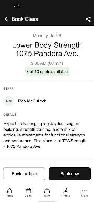 The Fitness Academy Screenshot 2