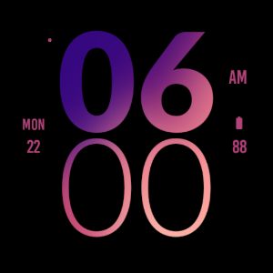 Plum Large Watch Face Screenshot 3